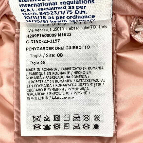 Moncler Pink Puffer Jacket With Shearling Collar Womens - Picture 7 of 8